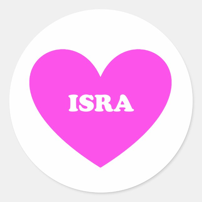 Pegatina Redonda Isra (Anverso)