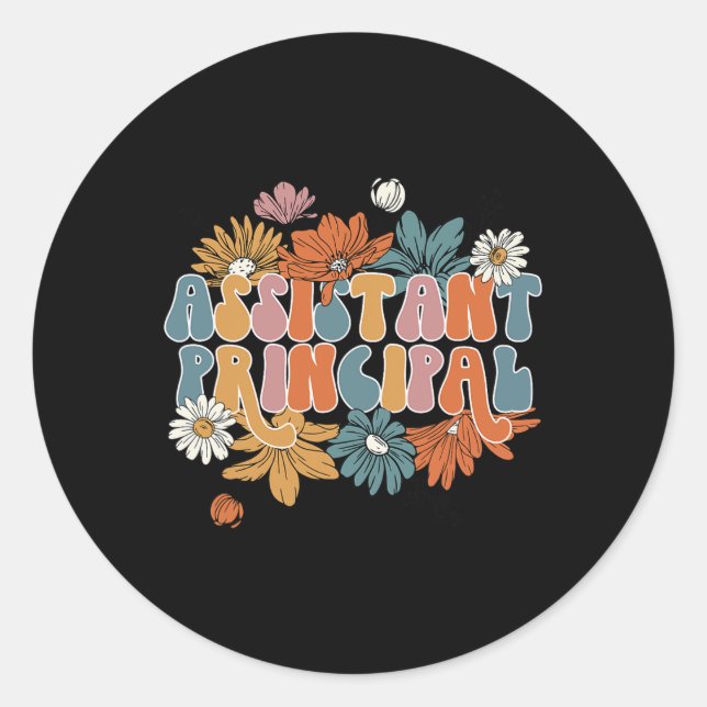 Pegatina Redonda Istant Principal Hola Otoño Acción de Gracias de O (Anverso)