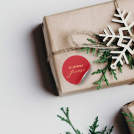 Pegatina Redonda It’s All About Jesus – Christmas Sticker #11