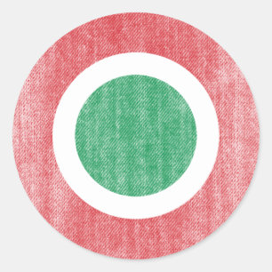 PEGATINA REDONDA ITALIA