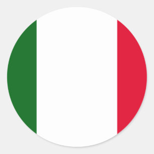 Pegatina Redonda Italia, Italia