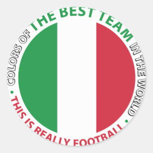 Pegatina Redonda Italia Italy Art Shield