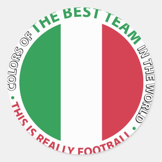 Pegatina Redonda Italia Italy Art Shield (Anverso)