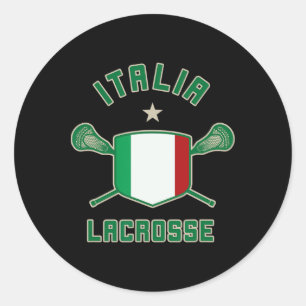 Pegatina Redonda Italia Lax Tee - Italia Lacrosse