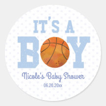 It's a Boy! Partido de Baby Shower de baloncesto a