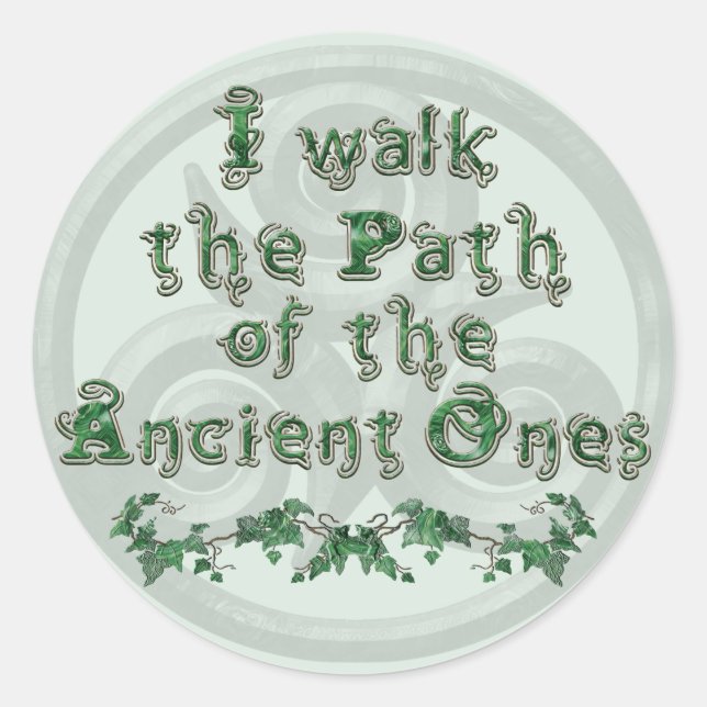 Pegatina Redonda Ivy Triskel (Anverso)