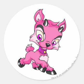 Pegatina Redonda Ixi Pink