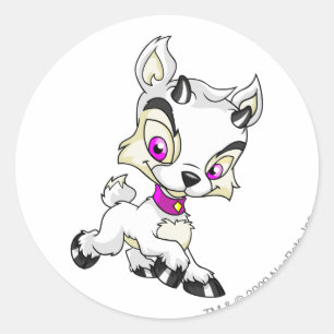 Pegatina Redonda Ixi White