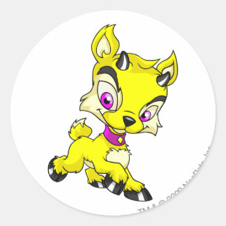 Pegatina Redonda Ixi Yellow