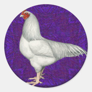 Pegatina Redonda Ixworth Rooster