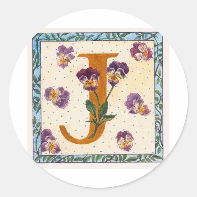 PEGATINA REDONDA J (Anverso)