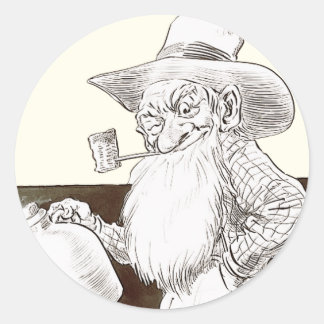 Pegatina Redonda J P Bernard Moonshiner (Sepia)