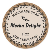 Jabón casero Rústico País Wreath Mocha