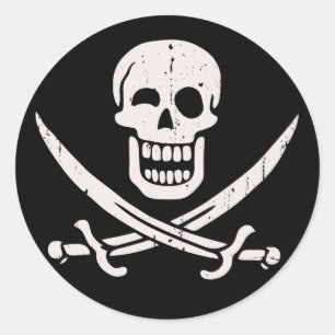 Pegatina Redonda Jack más alegre