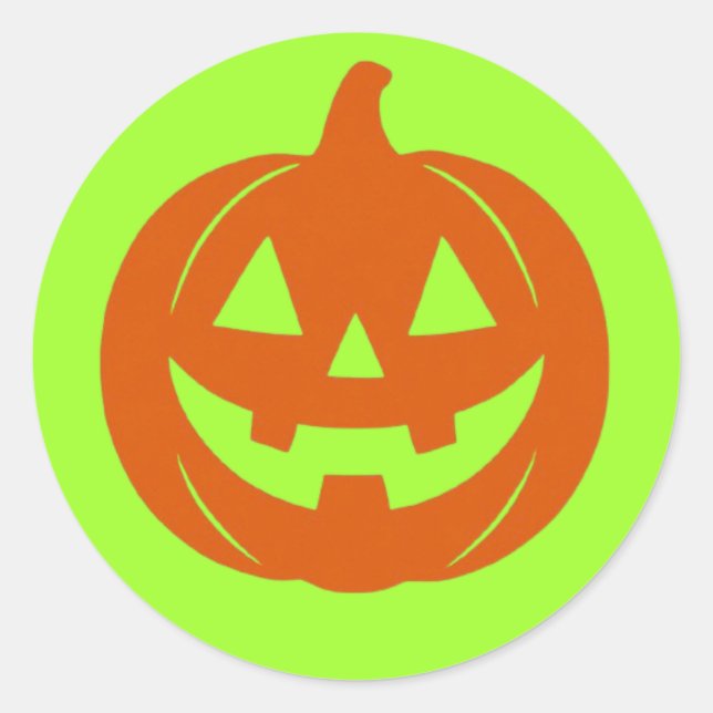 Pegatina Redonda Jack O (Anverso)
