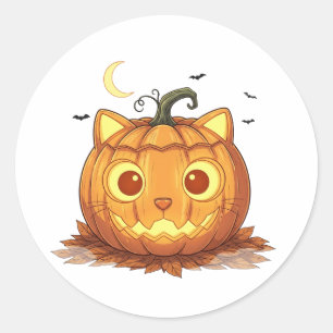 Pegatina Redonda Jack-O’-Fold - Escándalo Jack-o’-Lant