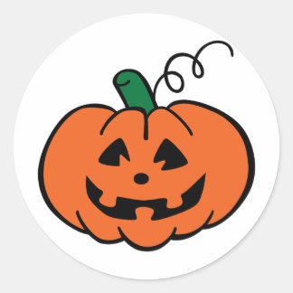 Pegatina Redonda Jack O Lantern