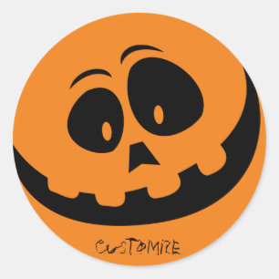 Pegatina Redonda Jack O'lantern Smile Thunder_Cove