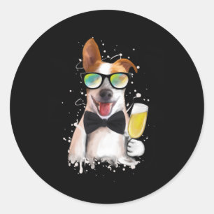 Pegatina Redonda Jack Russell Terrier Gift Dog