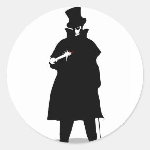 Pegatina Redonda Jack The Ripper