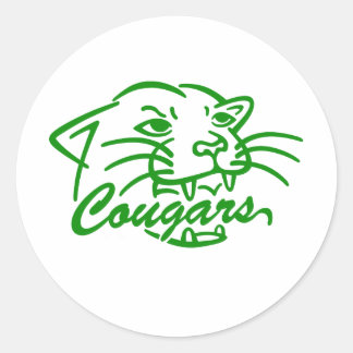 Pegatina Redonda Jackson Central Merry Cougars