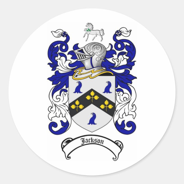 PEGATINA REDONDA JACKSON FAMILY CREST - JACKSON RECUBRIMIENTO DE BR (Anverso)