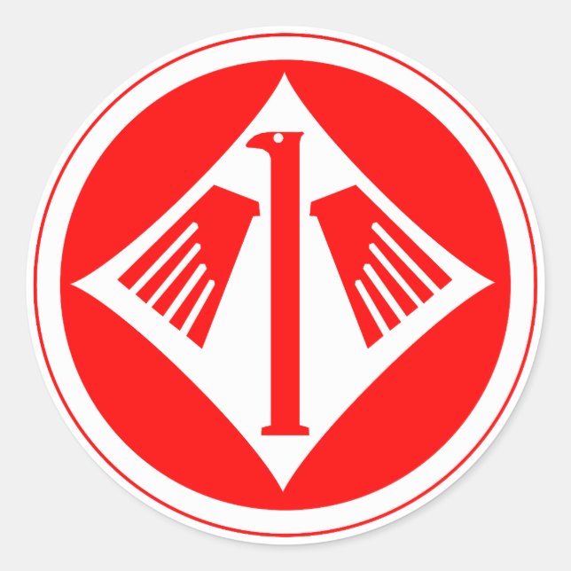 Pegatina Redonda Jagdgeschwader 1 (JG 1) Oesau Insignia (Anverso)