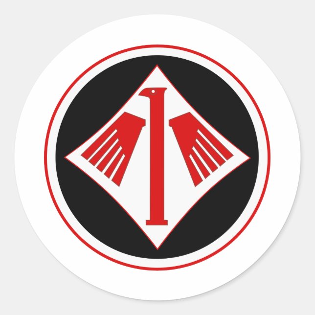 Pegatina Redonda Jagdgeschwader 1 Richthofen (Anverso)