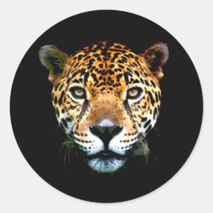 Pegatina Redonda Jaguar