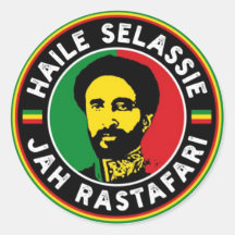 Jah Rastafara Haile Sleassie Royal Rasta Sticker 