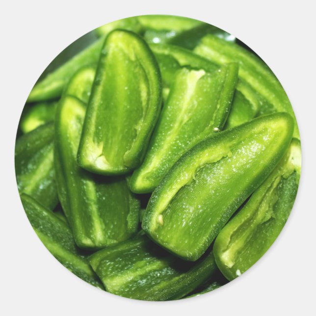 Pegatina Redonda Jalapenos DeSeed (Anverso)