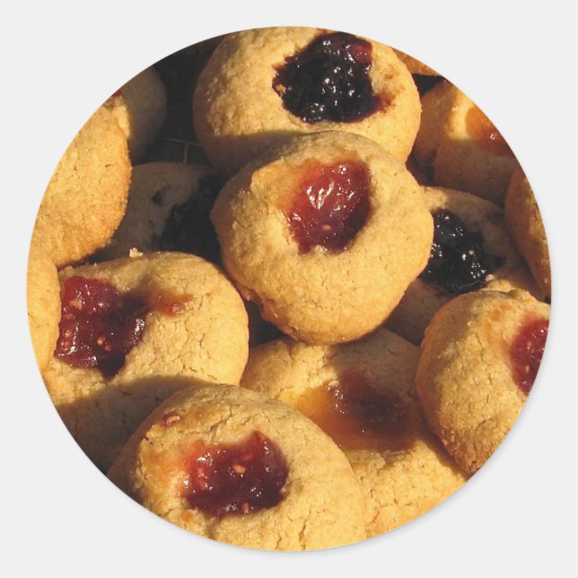Pegatina Redonda Jam Drops (Anverso)