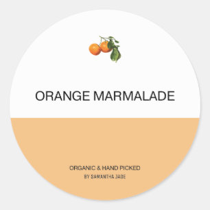 Pegatina Redonda Jam personalizado y Preserve Jar Labs para su desp
