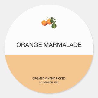 Pegatina Redonda Jam personalizado y Preserve Jar Labs para su desp