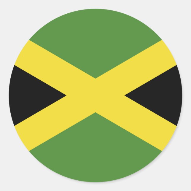 Pegatina Redonda Jamaica (Anverso)