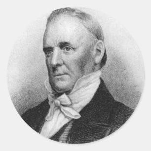Pegatina Redonda James Buchanan 15