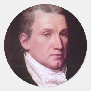 Pegatina Redonda James Monroe
