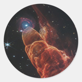 Pegatina Redonda James Webb Telescope Cosmic Tornado