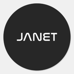 Pegatina Redonda Janet