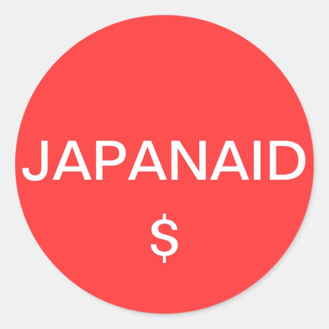 PEGATINA REDONDA JAPANAID (Anverso)