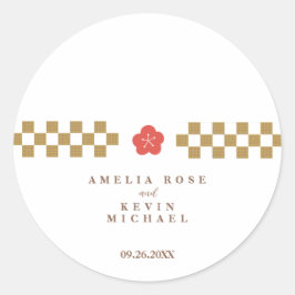 Pegatina Redonda Japanese Touch Bridal