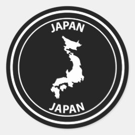 Pegatina Redonda Japón