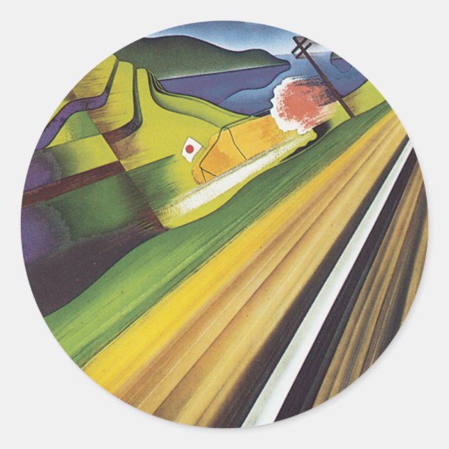 Pegatina Redonda Japón (Anverso)