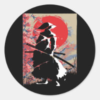Japón: Guerrero samurai japonés, espadachín Bushid