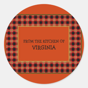 Pegatina Redonda Jar & Food Labs