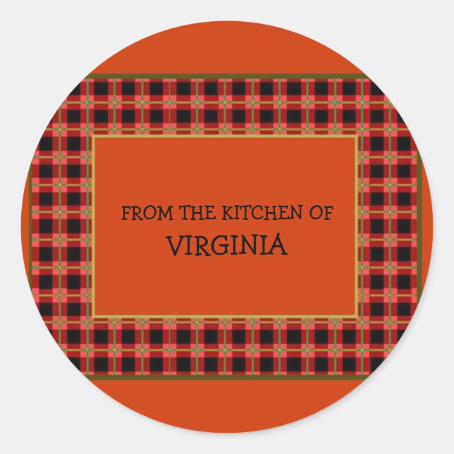 Pegatina Redonda Jar & Food Labs (Anverso)