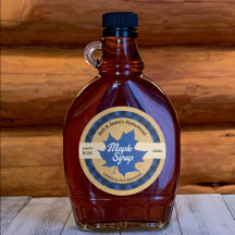 Jarabe De Arce Hoja Azul Búfalo Cuadros Kraft