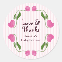 Jardín floral rosa amor y agradecimiento Baby Show