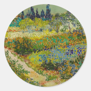Pegatina Redonda Jardín Vincent Van Gogh en Arles