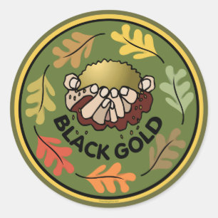 Pegatina Redonda Jardinería orgánica - Compost